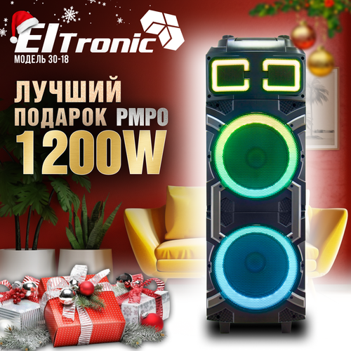 Колонка 30-18 ELtronic Crazy Box 1200 10 дюймов с двумя динамиками 10 и функцией TWS 2074200₽