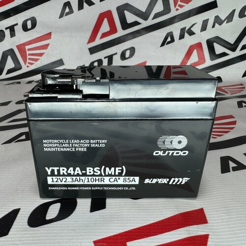 Аккумулятор для скутера YTR4A-BS(MF) (12V2.3Ah) (114мм х 49мм х 85мм)