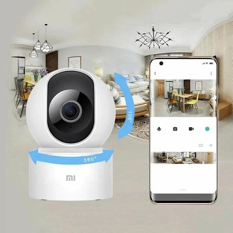 Ip-Камеры Xiaomi IP Камера поворотная Xiaomi Smart Camera C200 (MJSXJ14CM) с разрешением 1920 x 1080 p, Глобальная версия