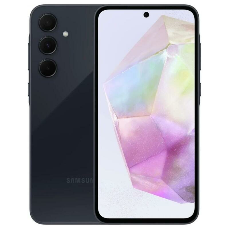 Смартфон Samsung Galaxy A35, 8/256Gb, nano SIM+eSIM, Navy (Черный)
