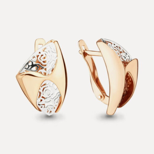 Изображение товара Серьги, серебро, 925 проба, золочение