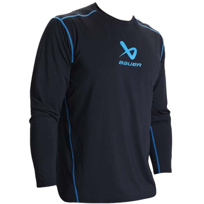 Термобелье футболка длинный рукав Bauer S22 BASIC BL LS TOP SR мужская размер S
