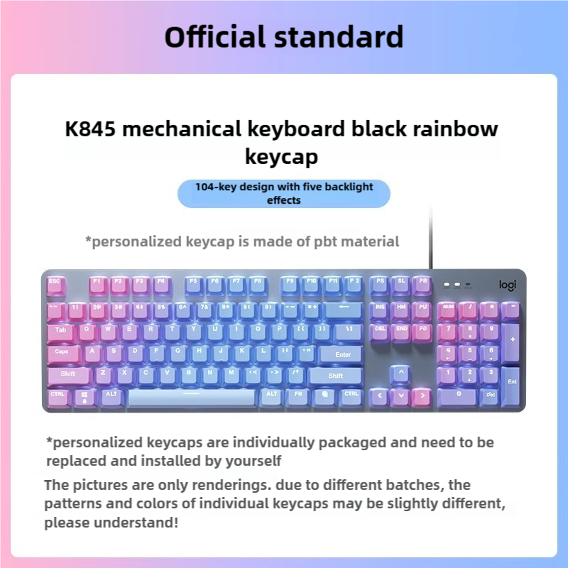 Клавиатура Logitech K845, проводная, механическая, черно-синяя