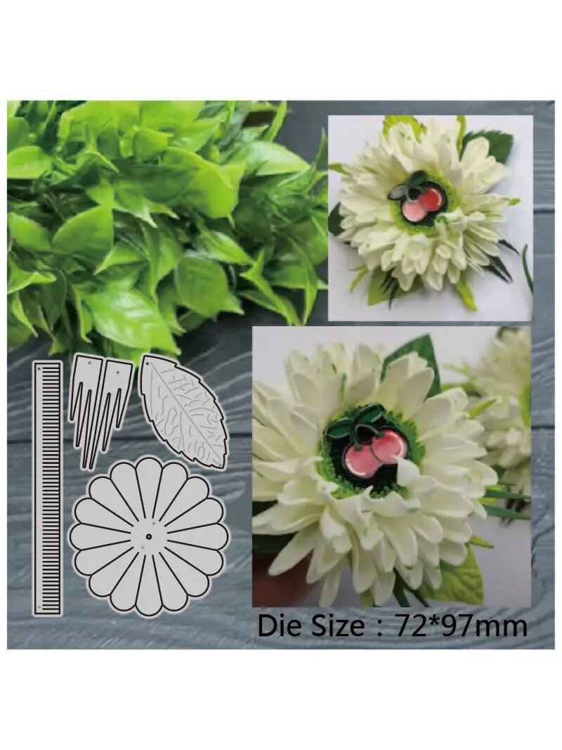 Металлическая многослойная штамп для скрапбукинга Flower