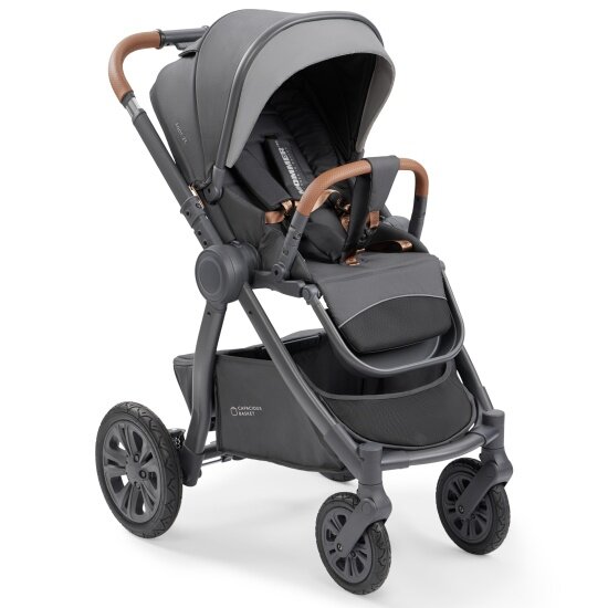 Коляска 2 в 1 Happy Baby MOMMER PRO dark grey nova