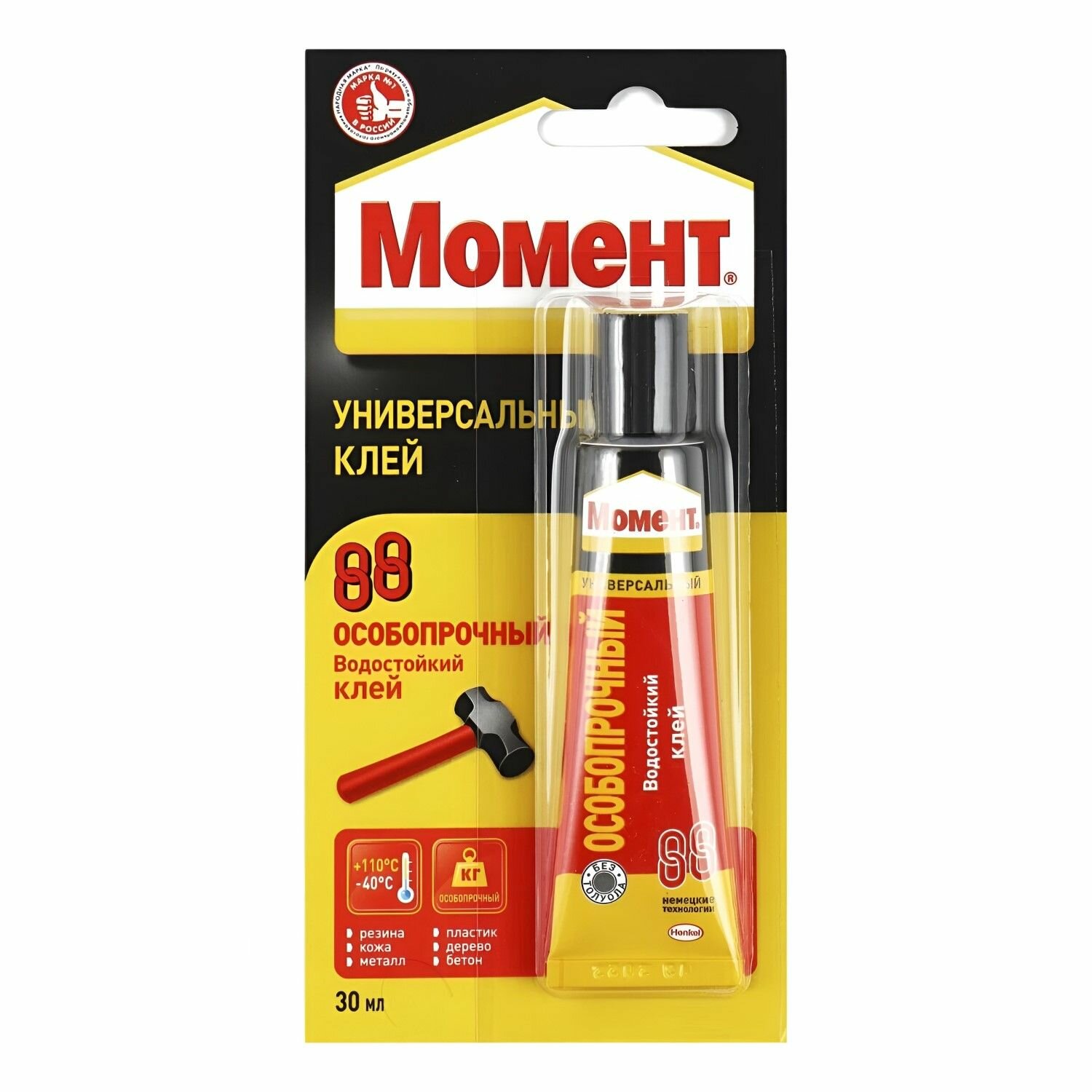 Клей универсальный особопрочный Момент 88 (30мл) блистер
