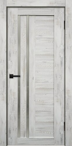 Изображение товара Дверь межкомнатная комплект с коробкой и наличниками Сигма 02.1 со стеклом, дуб бьянко, 800х2000мм