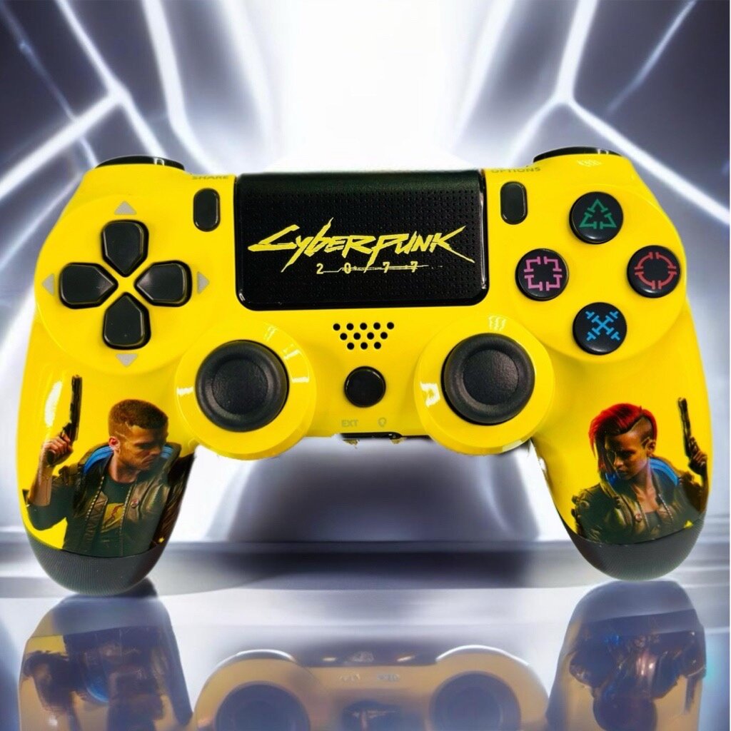 Геймпад "CYBERPUNK 2077" Беспроводной Джойстик для ПК/PS4/Смартфон/Ноутбук