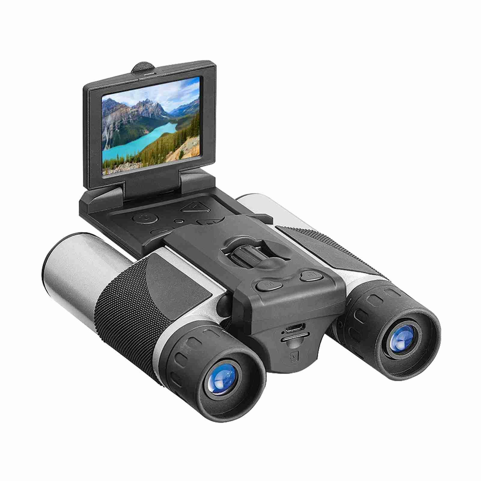 Цифровые камеру-бинокли с 2.0 дюймовым LCD экраном и 8-кратным цифровым зумом, идеально подходит для наблюдения за птицами и активного отдыха