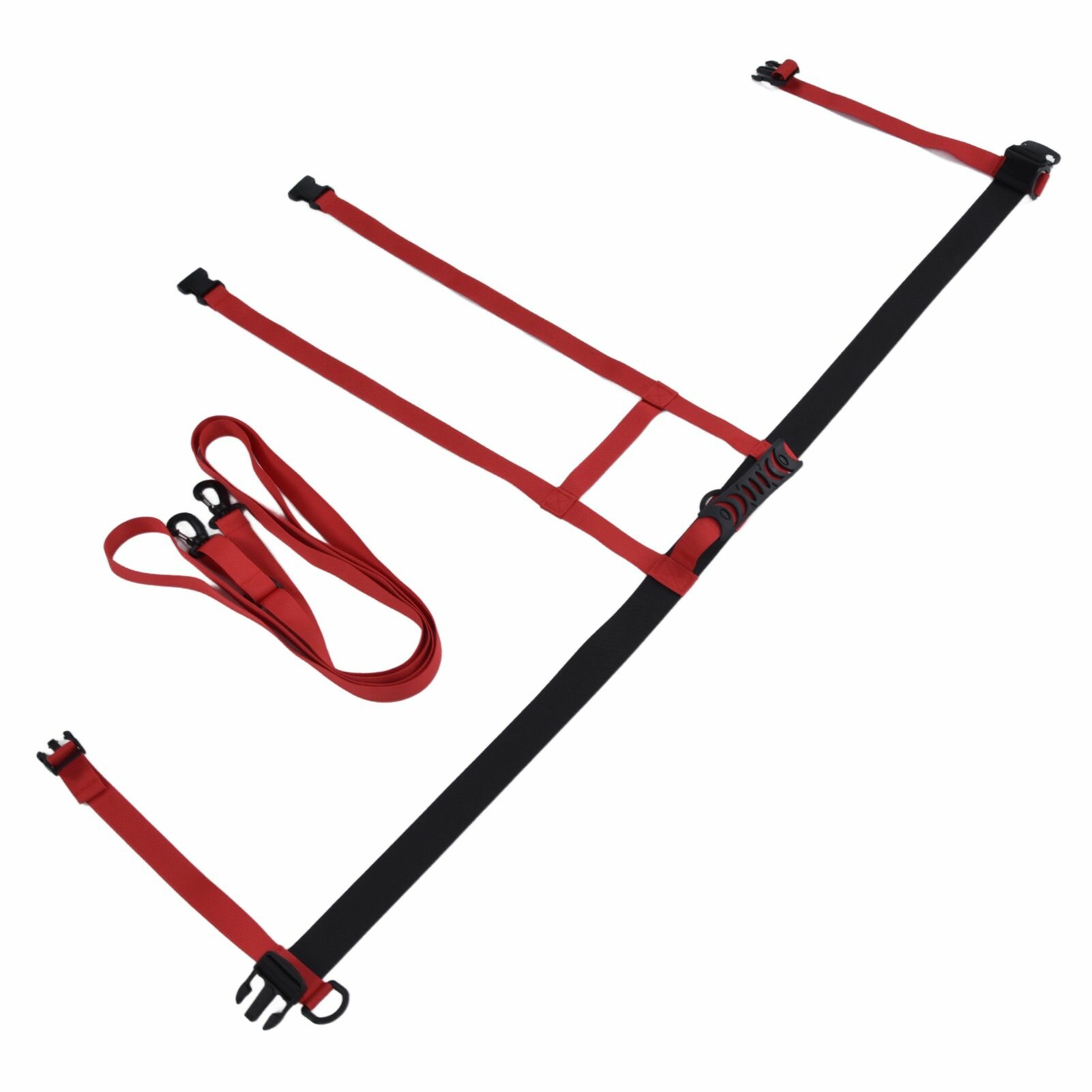 Детская обвязка для катания на лыжах регулируемая безопасная защита от падений обвязка для сноуборда с поводком Traction LeashRed