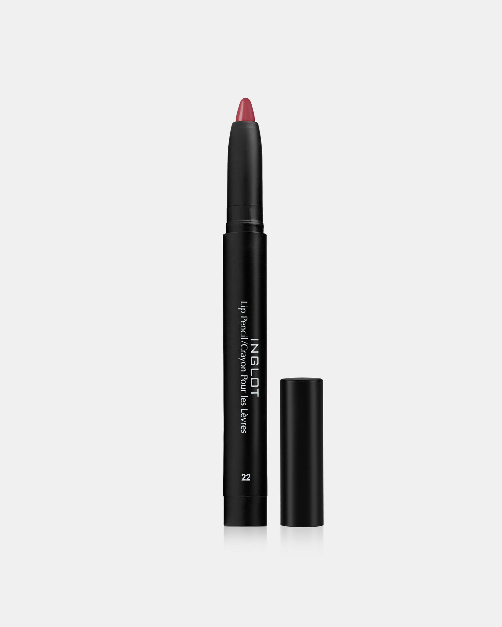 Карандаш для губ INGLOT матовый мягкий стойкий с точилкой в комплекте AMC LIP PENCIL MATTE WITH SHARPENER №22