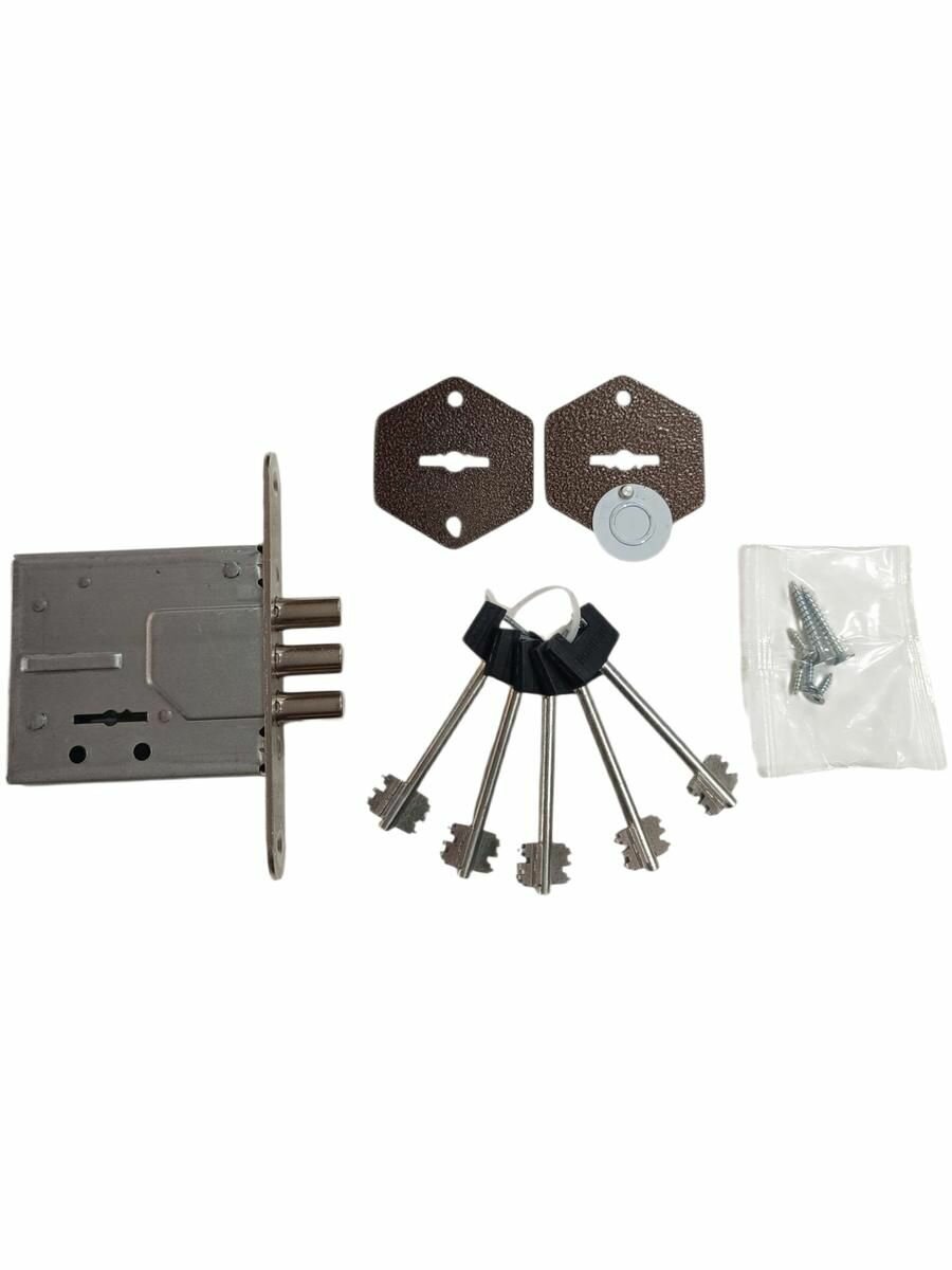 Замок Врезной ЗВ 8-8У15 бо (79601) Бордер 5кл.