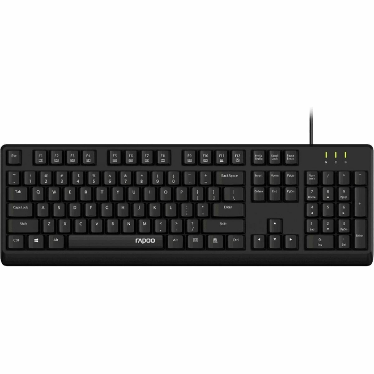 Клавиатура Rapoo проводная NK1900, цвет - черный (2333719)