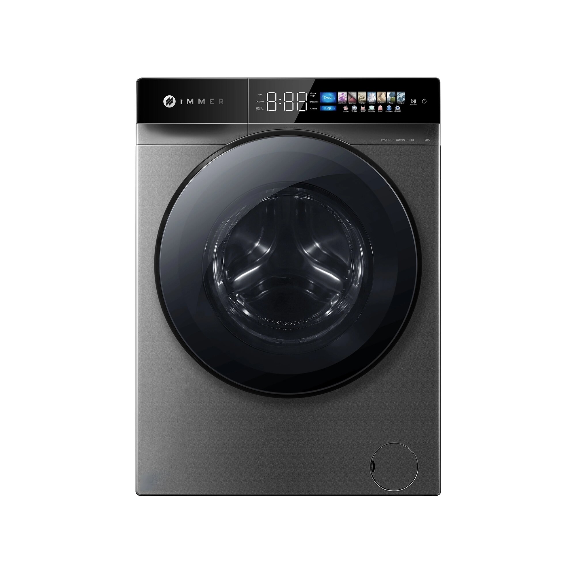 Стиральная машина Immer "Carbon T10", сенсорное управление, 10кг, 13пр, A+++ — фото 1