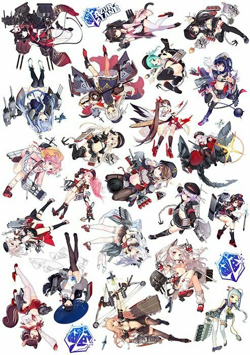 Наклейки Azur Lane No.8