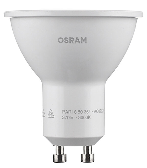 Лампа светодиодная Osram GU10 3000К 5 Вт 350 Лм 220-230 В рефлектор PAR51 прозрачная