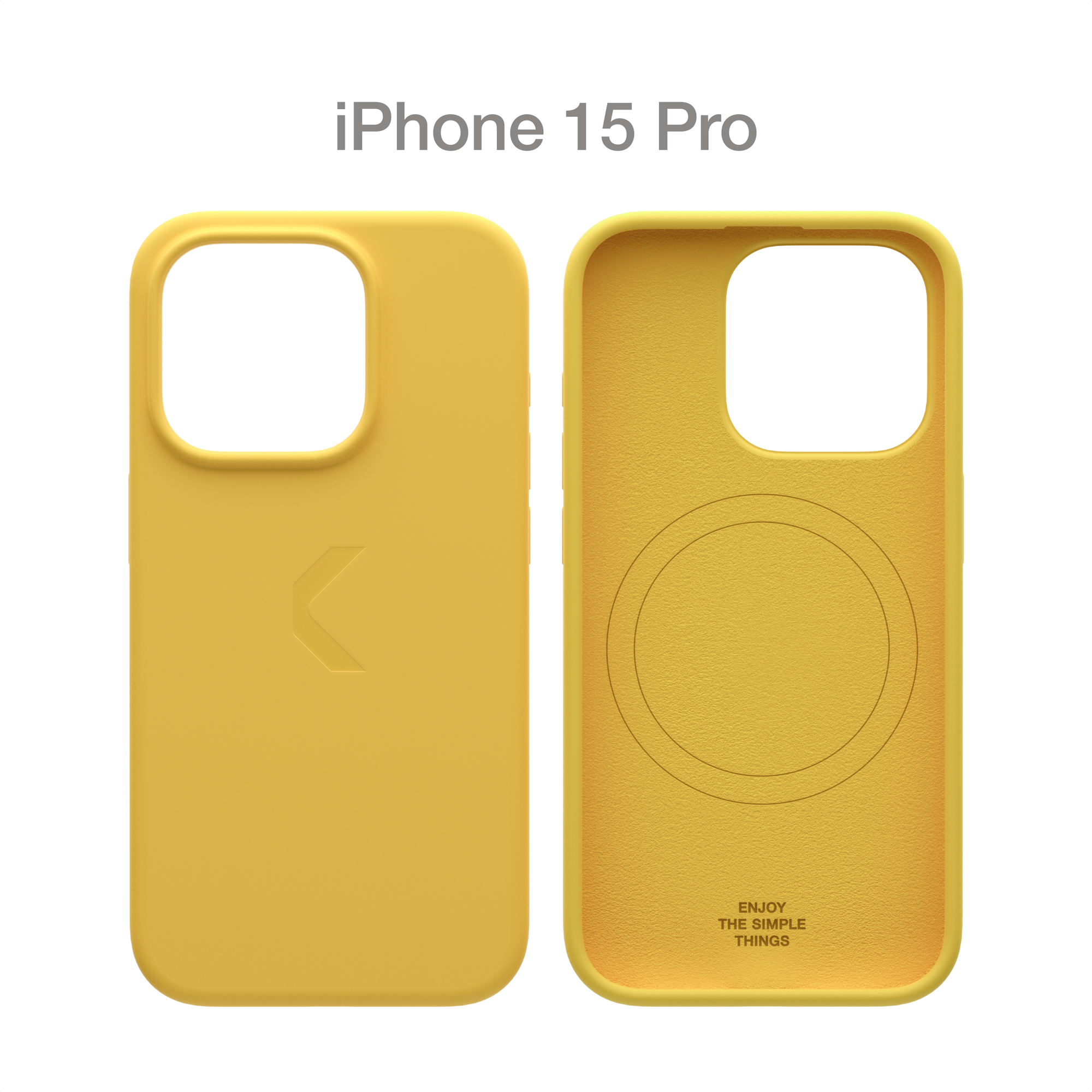 Силиконовый чехол COMMO Shield Case для iPhone 15 Pro с поддержкой беспроводной зарядки, Commo Yellow