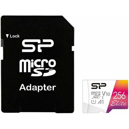 Карта памяти Silicon Power microSDXC 256 ГБ Class 10 SP256GBSTXDA2V20SP