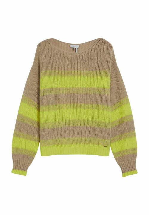 Пуловер Cinque, размер S, зеленый, коричневый
