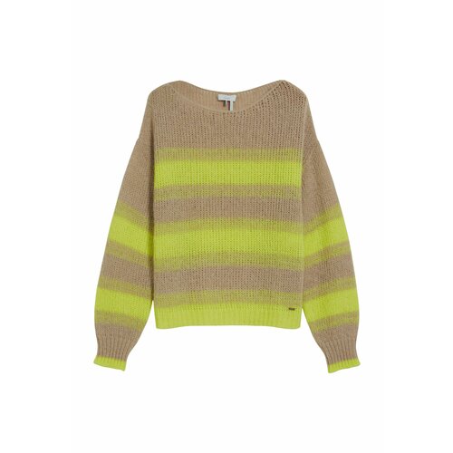 Пуловер Cinque, размер S, зеленый, коричневый лонгслив cinque размер s зеленый