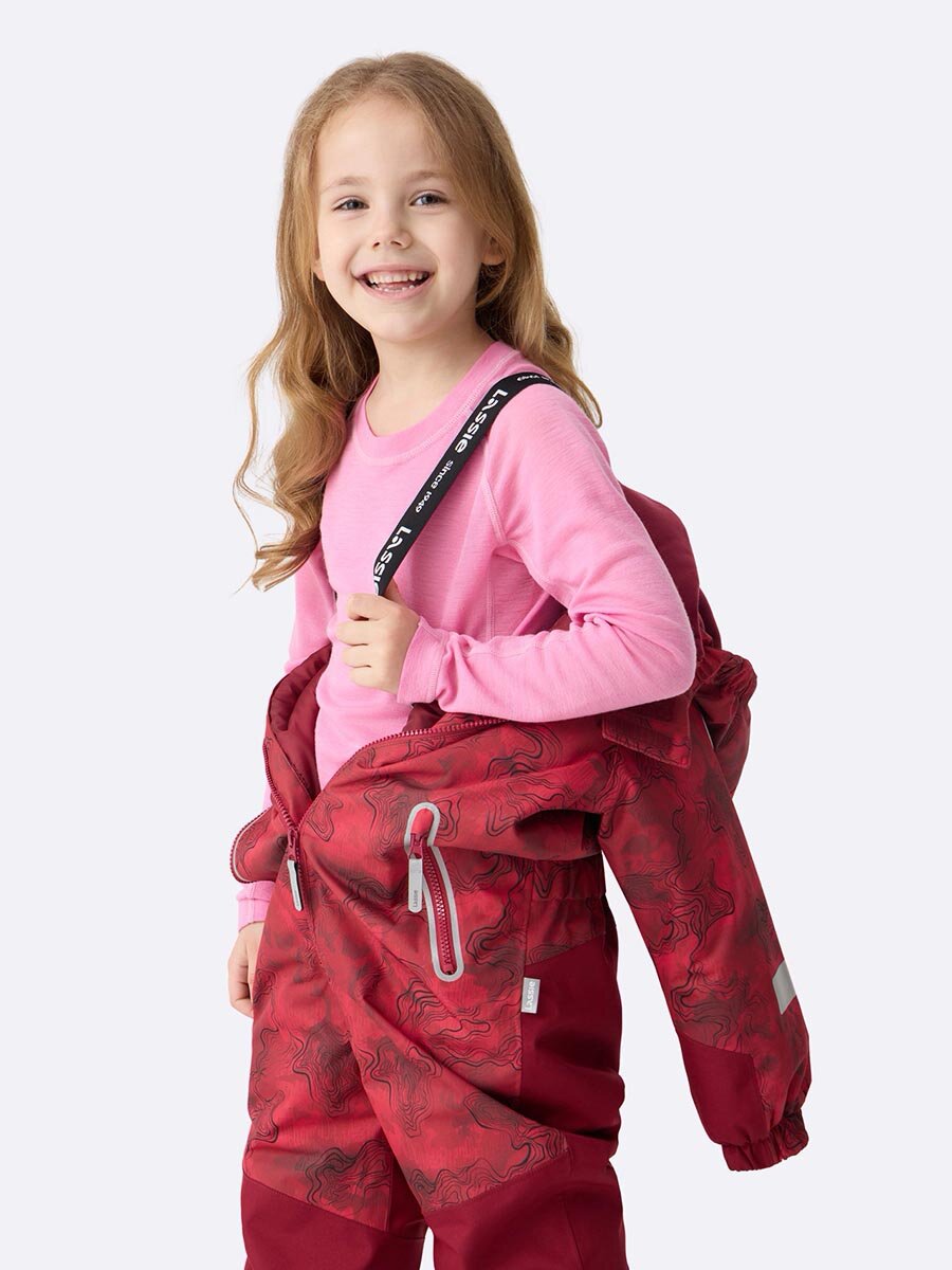 Комбинезон утеплённый Lassie Kalle, размер 110, , бордовый — фото 1