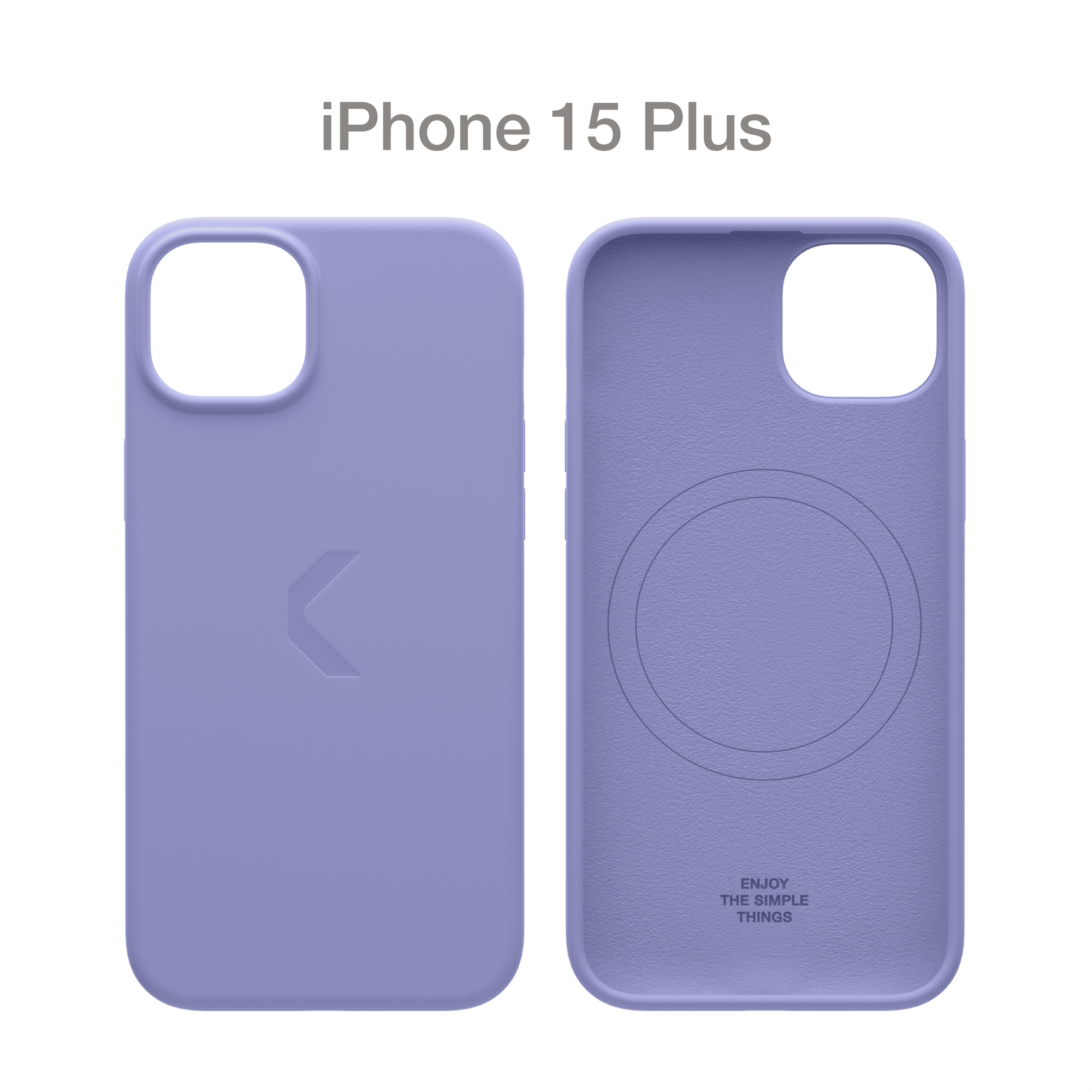 Силиконовый чехол COMMO Shield Case для iPhone 15 Plus, с поддержкой беспроводной зарядки, Lavender