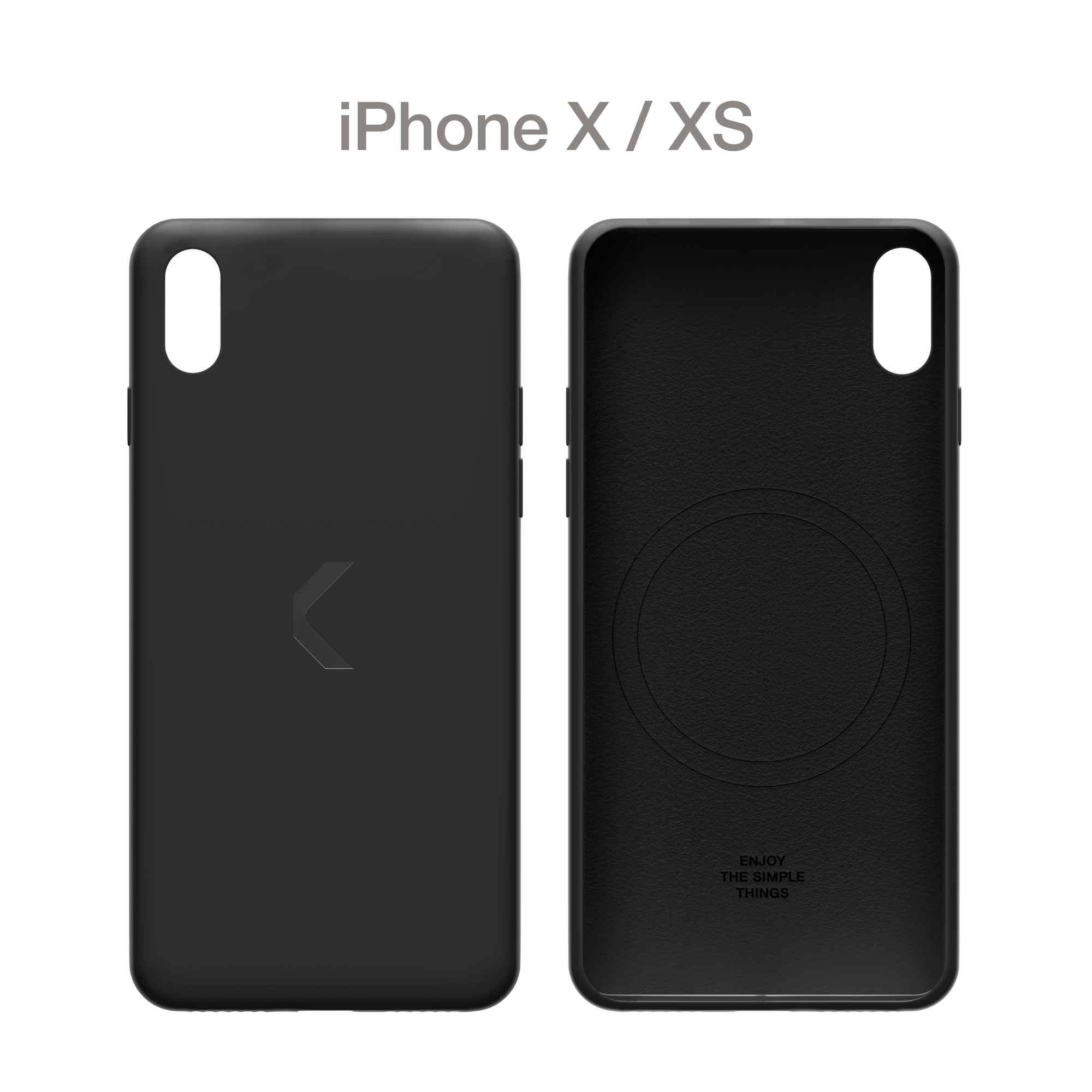 Силиконовый чехол COMMO Shield Case для iPhone X/Xs с поддержкой беспроводной зарядки, Черный