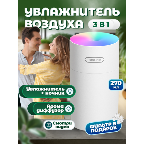 Увлажнитель воздухаувлажнитель воздуха для квартирыультразвуковой увлажнитель воздуханочникбелый 69900₽