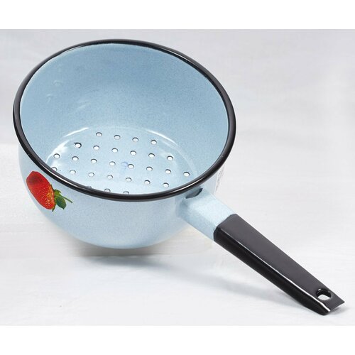 Дуршлаг 1,5 л С-1408/4Рб, Сочная клубника, белый гранит Л