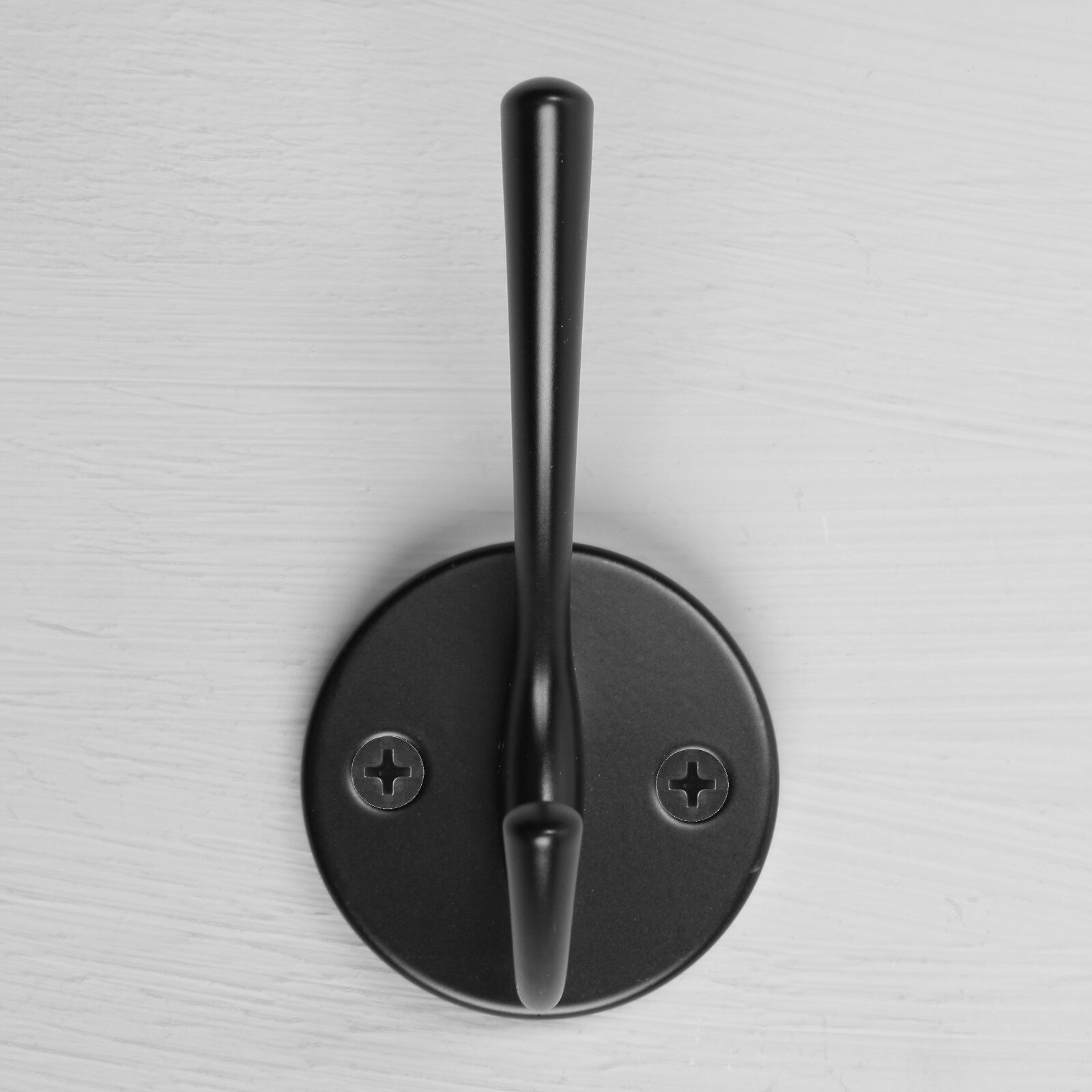 Крючок мебельный CAPPIO SIMPLE, двухрожковый, цвет черный 9617926 - фотография № 4