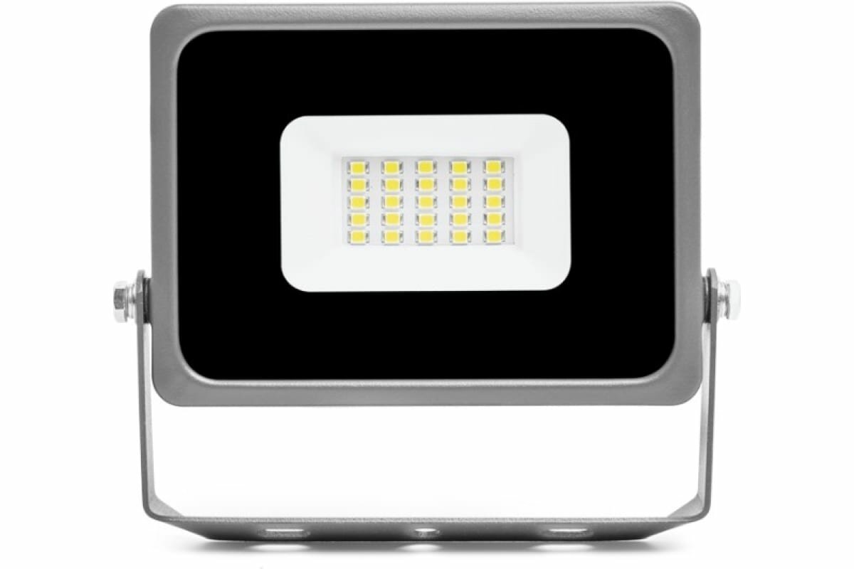 фото Светодиодный прожектор Wolta 20Вт 6500К Холодный белый свет, IP65, 1800Лм, серый WFL-20W/07