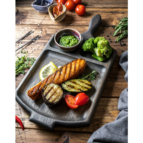 Поднос для подачи из дуба 