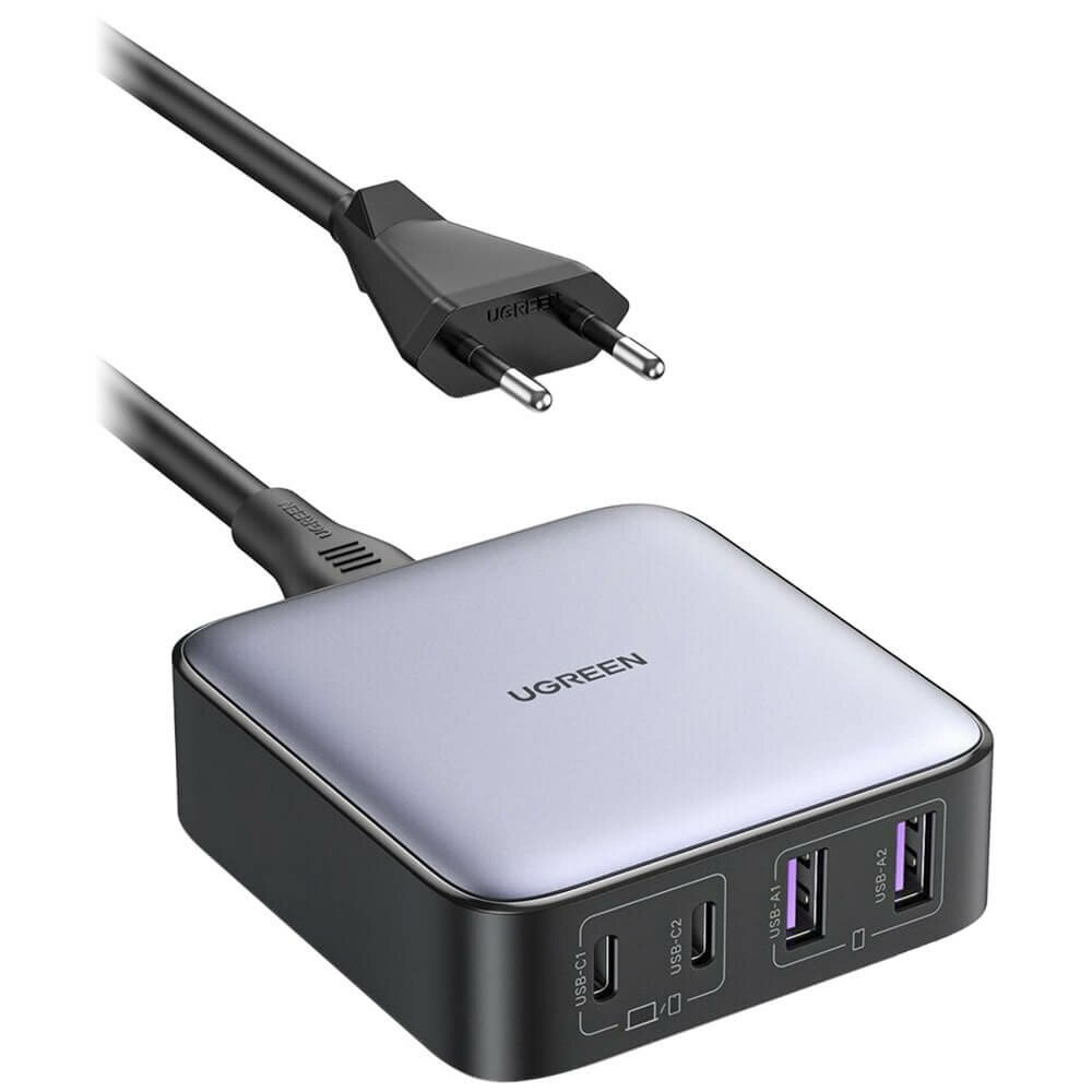 Зарядное устройство Ugreen Nexode CD327 65 W (2хUSB-A/2хUSB-C)