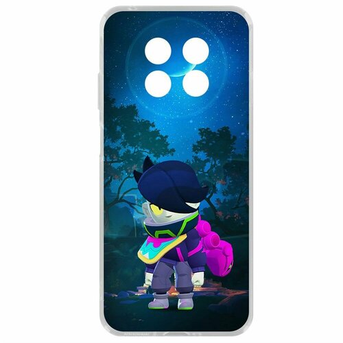 Чехол-накладка Krutoff Clear Case Brawl Stars-Орочи Эдгар для Huawei Nova Y91 чехол накладка krutoff clear case brawl stars орочи эдгар для huawei mate 60 pro