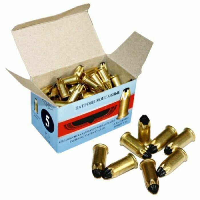 фото Строительный патрон D5 черный 6.8 x 18