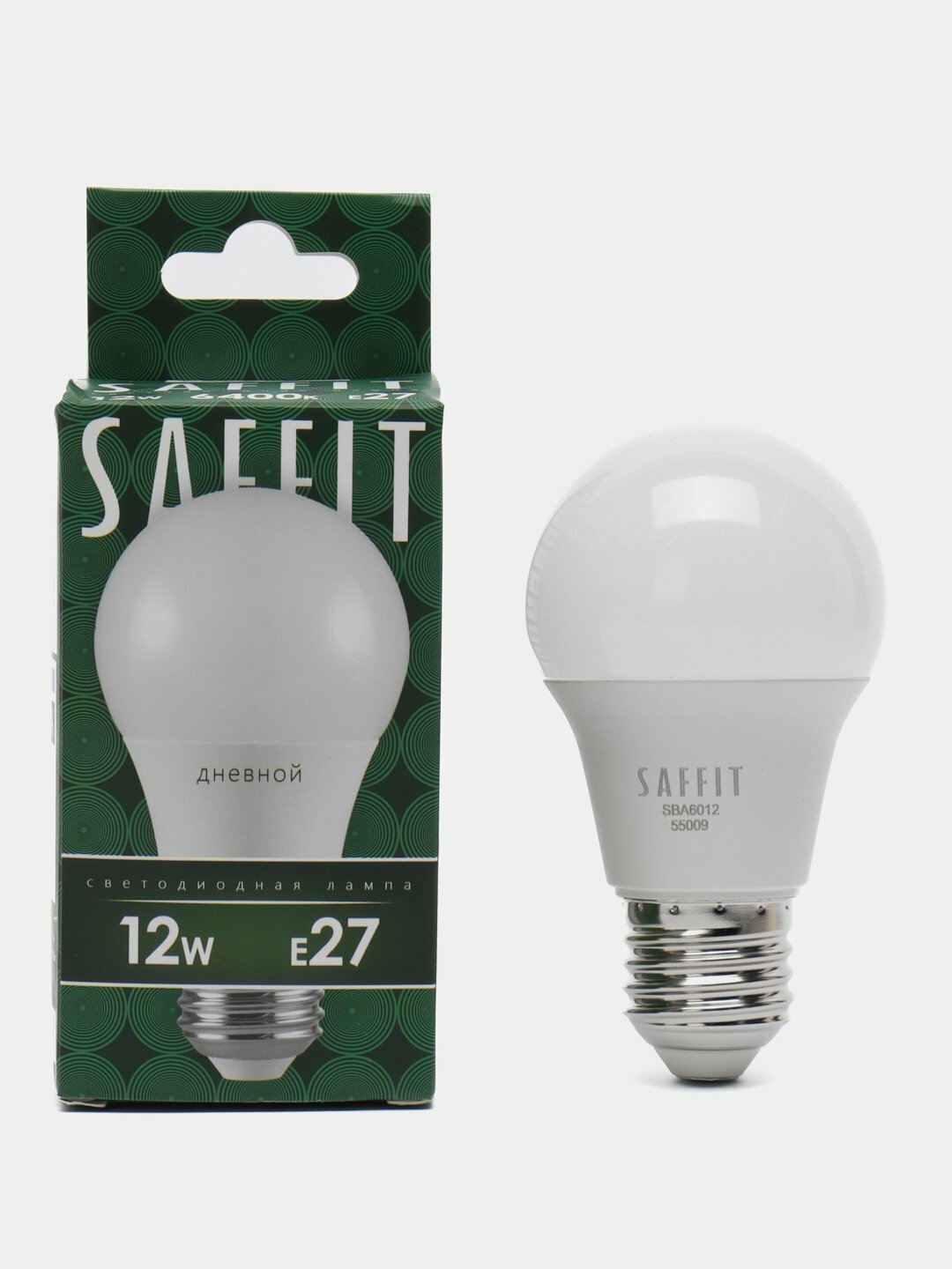 Лампа светодиодная SAFFIT SBA6012 Шар E27 12W 6400K 55009 Feron - фото №4