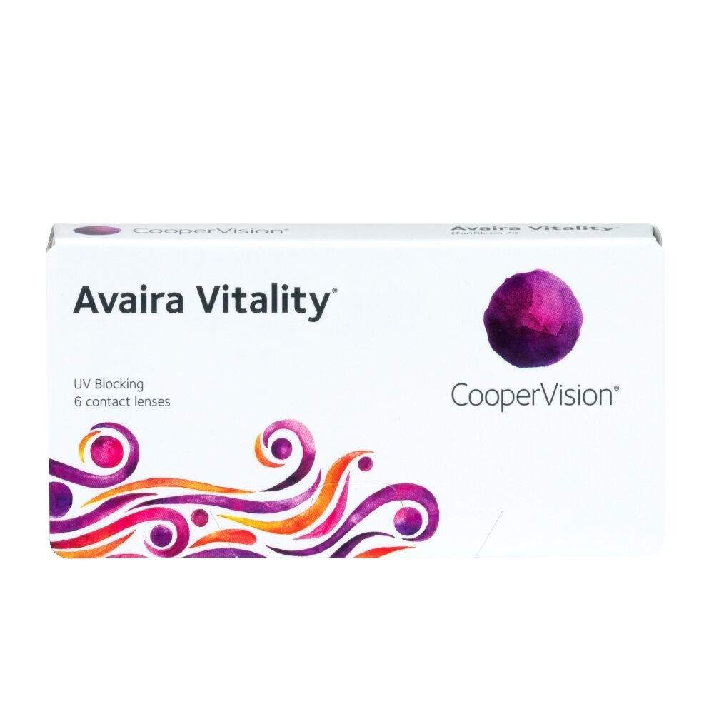 Контактные линзы Avaira Vitality 6 линз R 8,4 -3,75