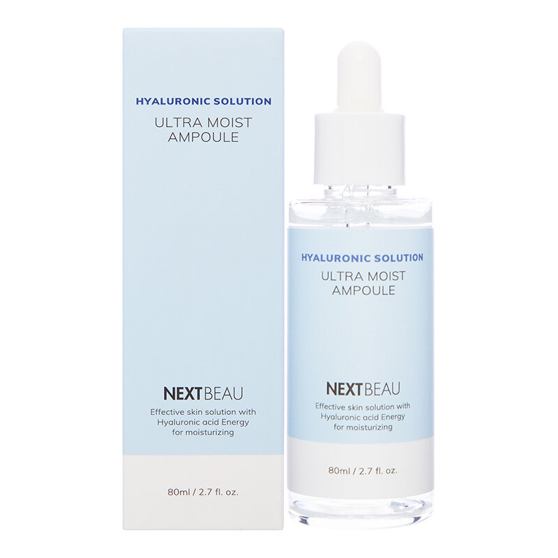 NEхTBEAU Hyaluronic Solution Ultra Moist Ampoule Ультраувлажняющая ампульная сыворотка с гиалуроновой кислотой 80мл