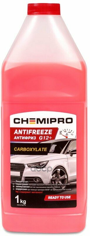 Ch047_антифриз Chemipro G12+ Готовый 1Kg_ Красный 0.92Л CHEMIPRO арт. CH047