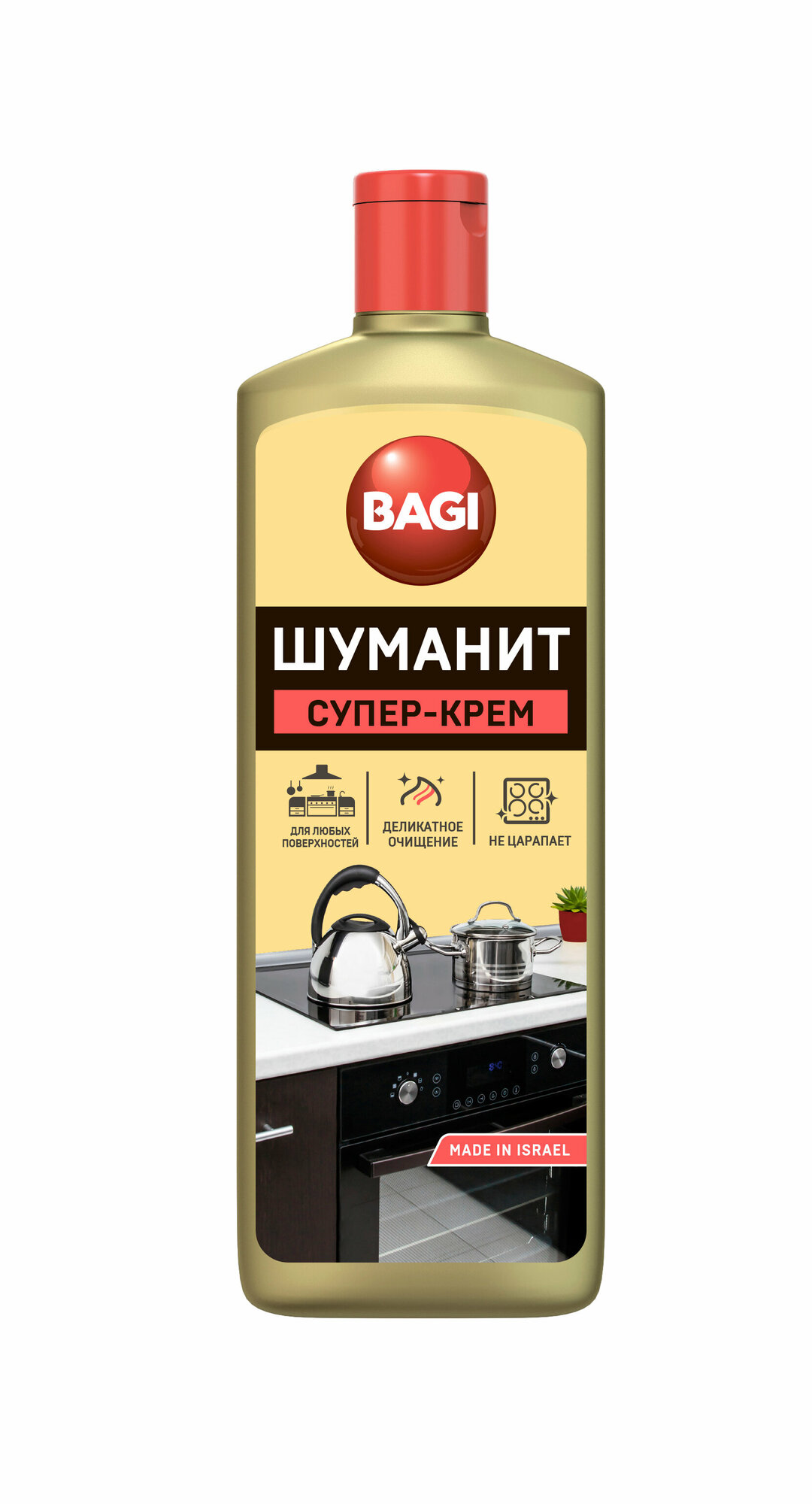 Универсальный крем для чистки поверхностей Супер крем Bagi, 350 мл, 350 г