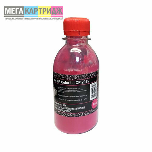 Тонер для HP Color LJ CP 2025/CM 2320/CP 1215/CP 1025 (фл,80, кр, Chemical) ATM тонер для hp color lj 1600 2600 2605 фл 90 кр nonchem atm