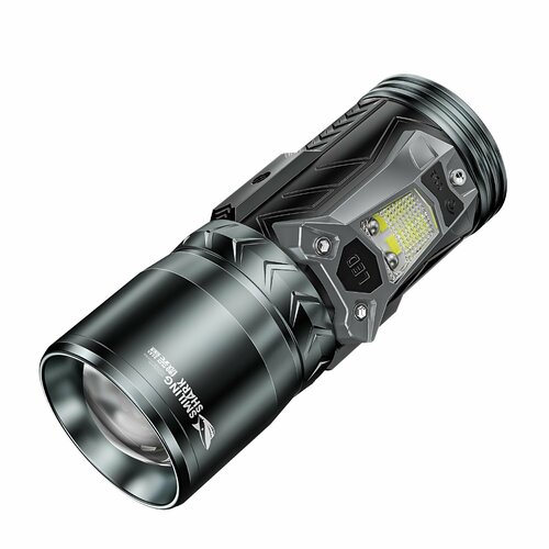 Фонарик аккумуляторный светодиодный тактический / мощный уличный фонарь с переключением режимов света