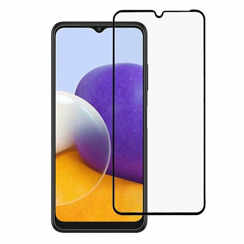 Защитное стекло 3D для Samsung Galaxy A22 (черный)
