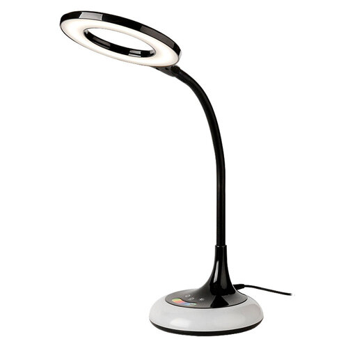 фото Светильник GLTL-024-B 8вт 530лм rgb черный + сенс вкл, 3 шага диммир, 3 ур яркости (1/8) (800150)