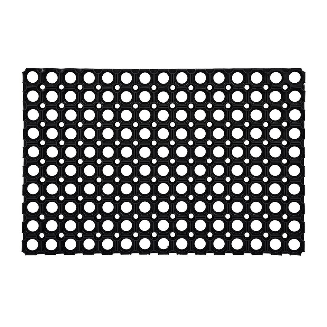 Коврик грязесборный резина Vortex 40x60 см цвет черный - фотография № 1