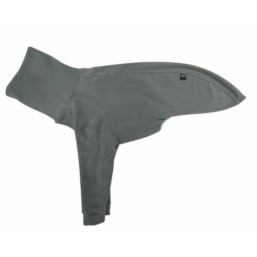 WOOFLER / Одежда для собак мелких и средних пород водолазка для уиппета из флиса, цвет серый, размер S40