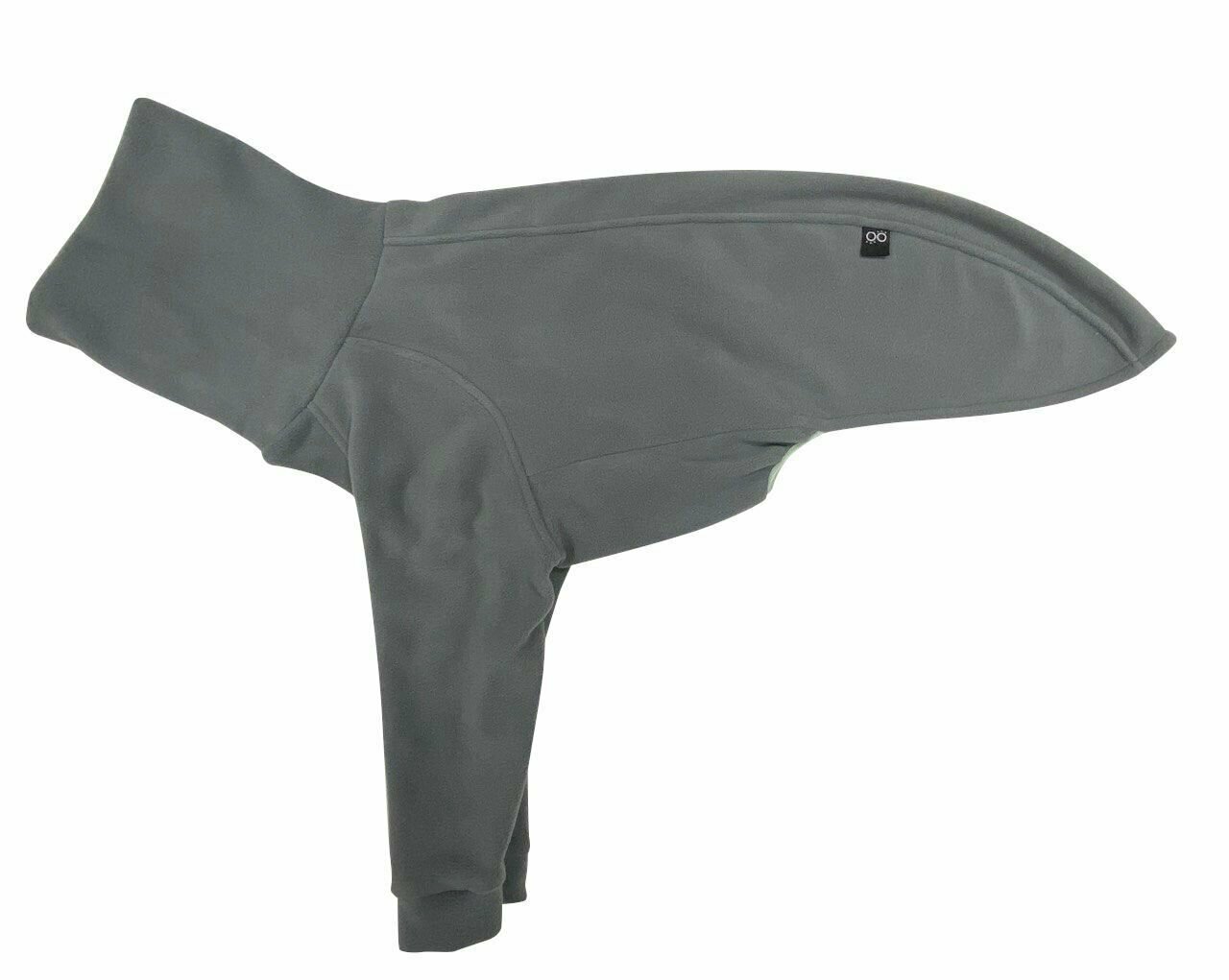 WOOFLER / Одежда для собак мелких средних крупных пород водолазка для уиппета из флиса, цвет серый, размер M44