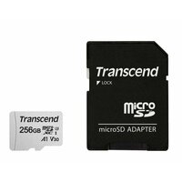 Карта памяти Transcend microSDXC 256GB UHS-I U3 V30 A1 R100/W45MB/s (TS256GUSD300S-A)