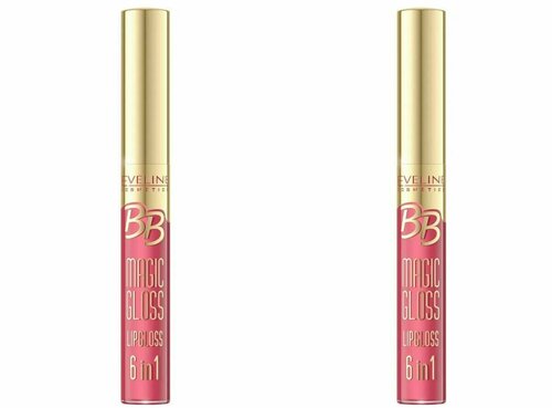 Eveline Cosmetics BB MAGIC GLOSS Блеск для губ № 227, 9 мл, 2 штуки