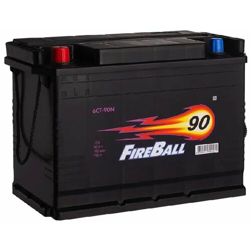 Аккумулятор автомобильный Fire Ball 90 А/ч 780 прям. пол. высокий (Porter) Азия авто (327x174x220) с бортиком